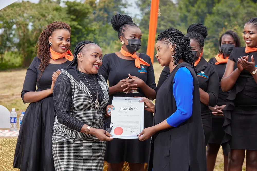 The handover moment at Nairobi Ndogo